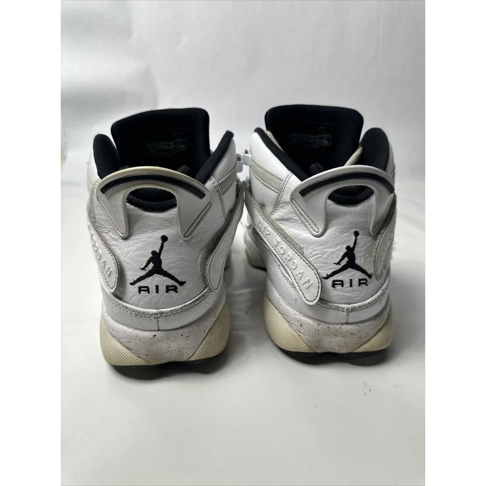 Nike Air Jordan 6 Rings Confetti Paint Splatter Sneakers 322992-100 Size 10.5
